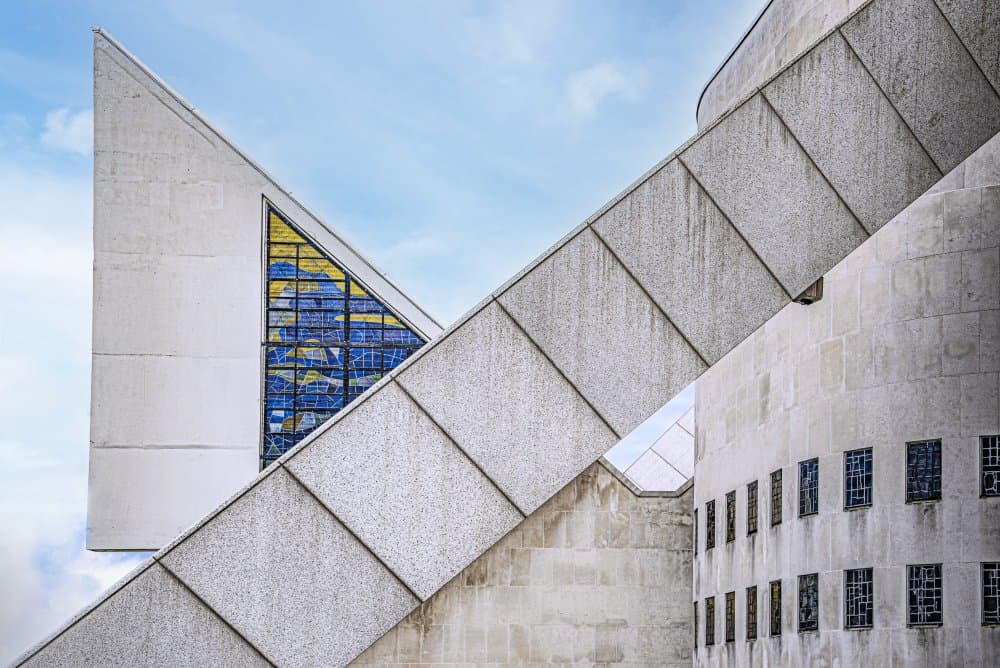 Geometric Concrete Forms by Linda Wride — canvas wall art