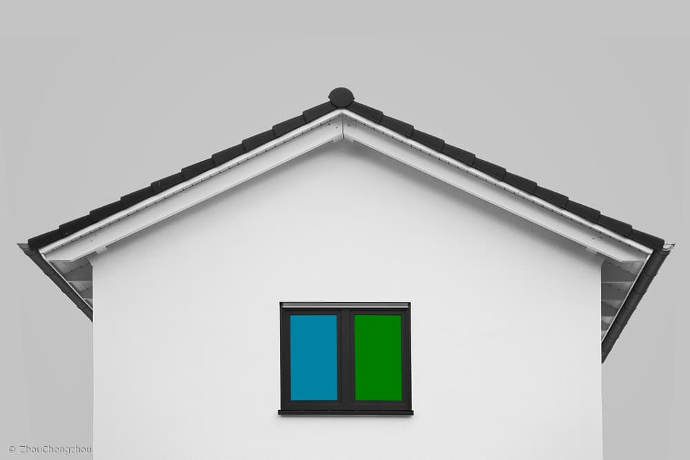 Modern House Colorful Window by Zhou Chengzhou — canvas wall art