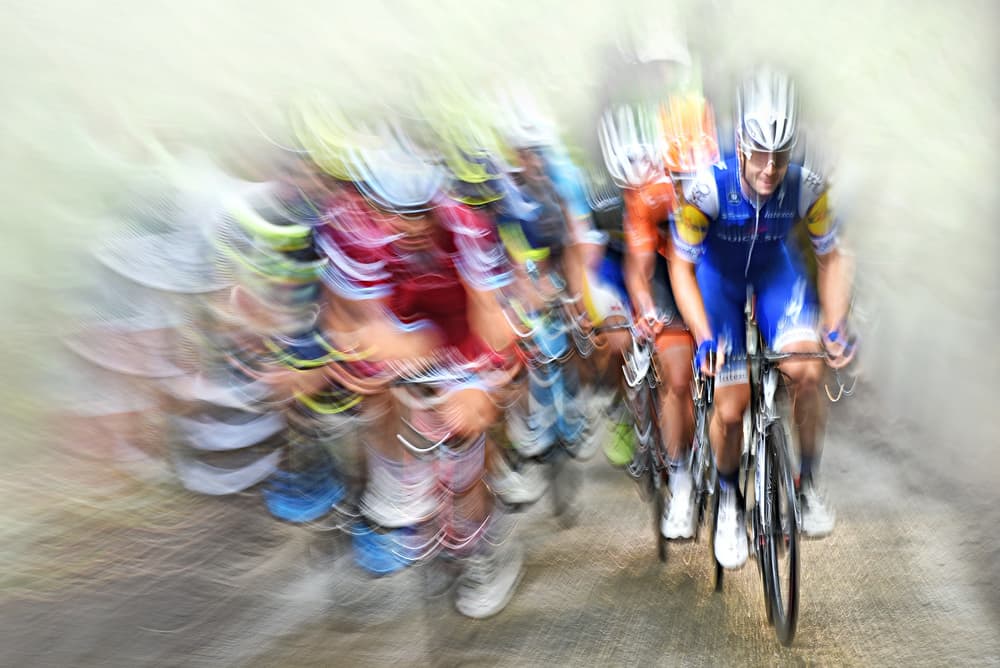 Dynamic Road Cycling by Lou Urlings — canvas wall art