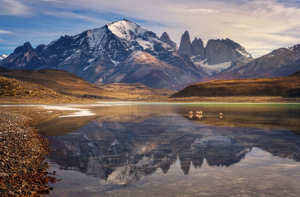 Patagonia Mountain Reflection by Antoni Figueras — canvas wall art