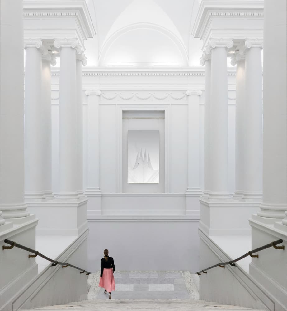 Elegant Museum Staircase by Maurits De Groen — canvas wall art