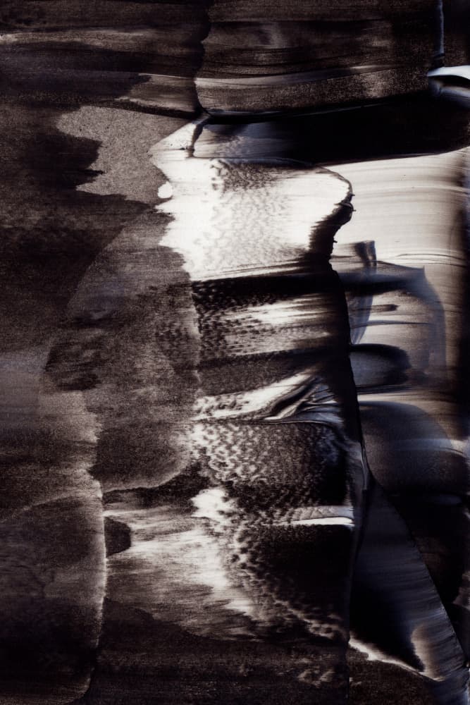 Monochrome Textures And Fluid Brushstrokes by uplusmestudio — canvas wall art