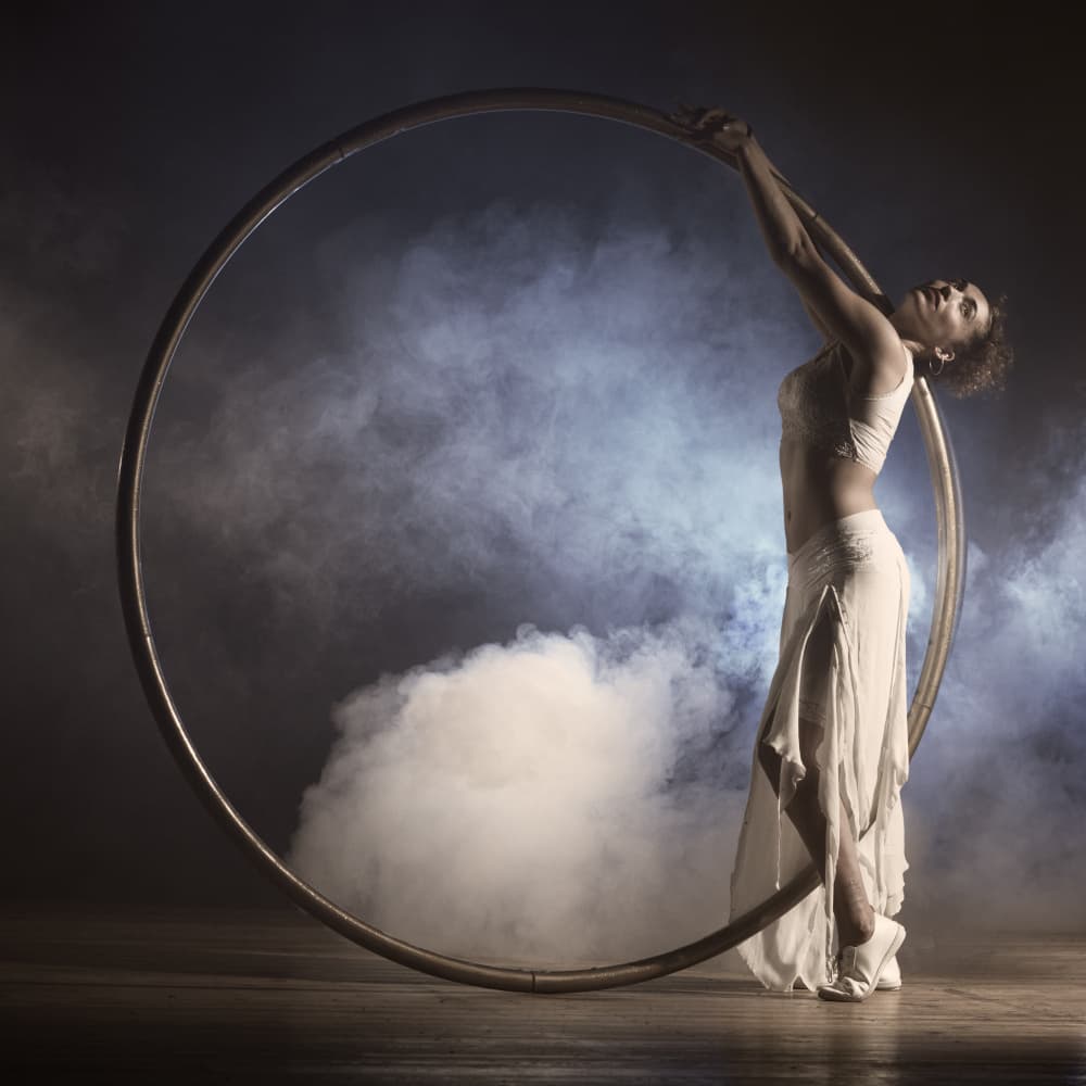 Elegant Hoop Dancer by Rachel Pansky — canvas wall art