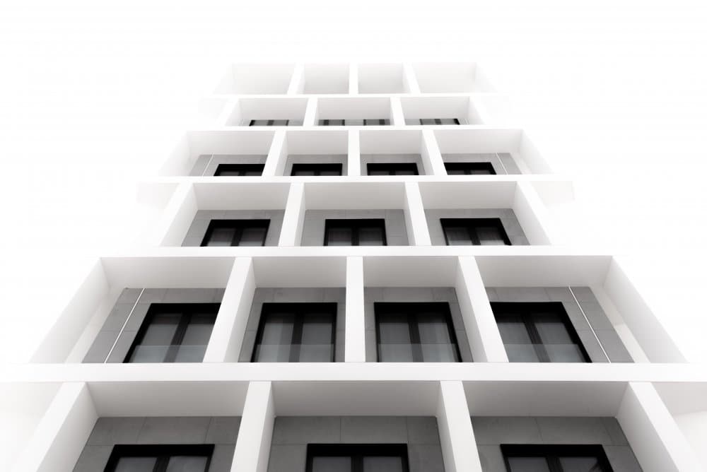 Modern Geometric Facade by Siamak Jalali — canvas wall art