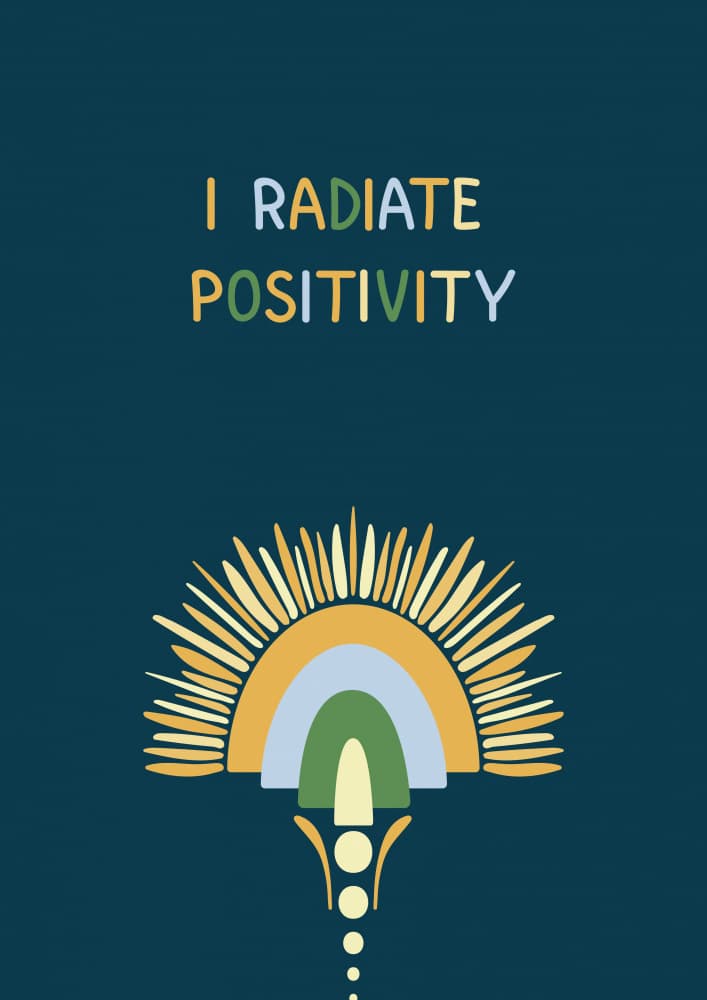 Radiate Positivity Sun by Olena Kovalova — canvas wall art