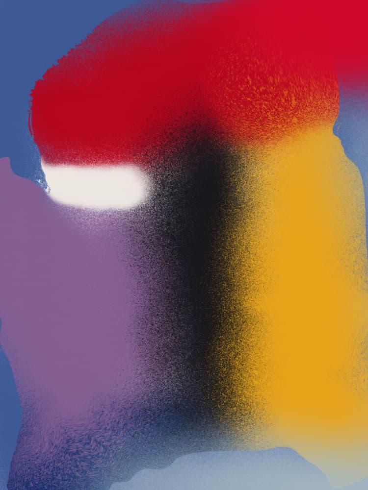 Dynamic Abstract Colors by Little Dean — canvas wall art