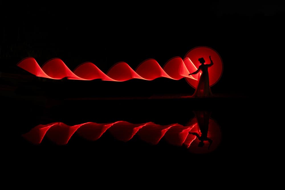 Red Light Dance by Emma Zhao — canvas wall art