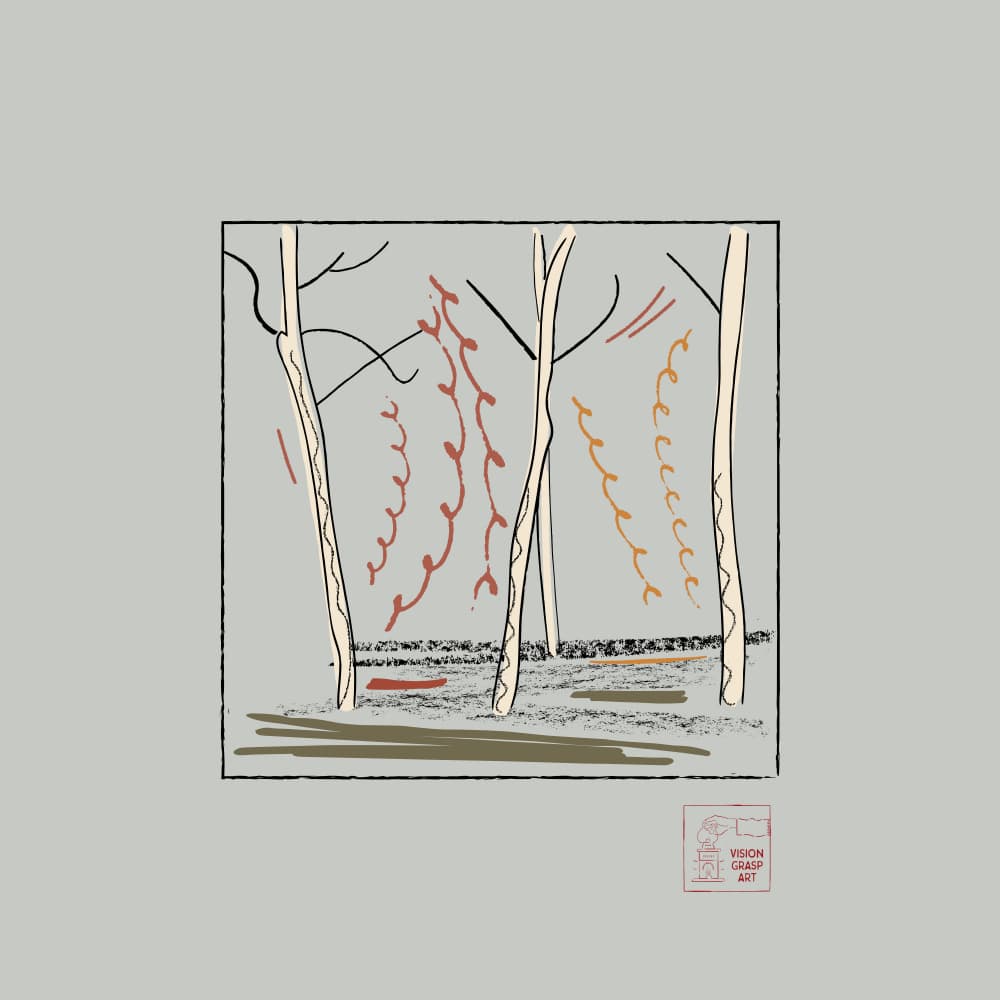 Quiet Forest Abstract by The Creating Mind — canvas wall art