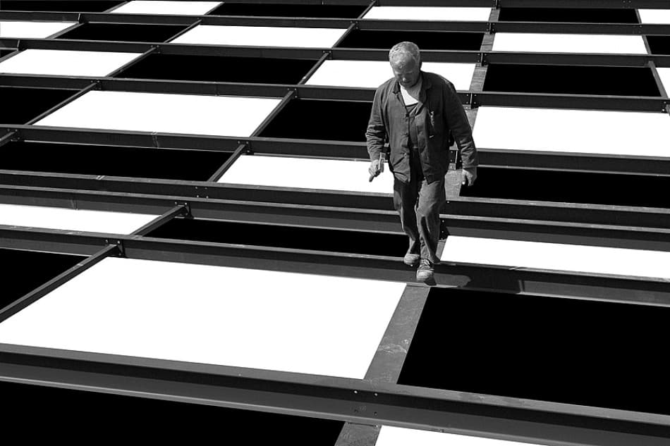 Walking the Grid by Jure Kravanja — canvas wall art