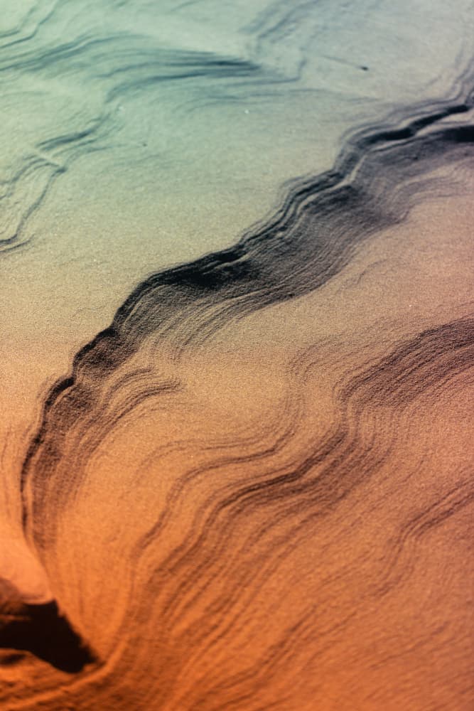 Gradient Desert Waves by Javier Pardina — canvas wall art