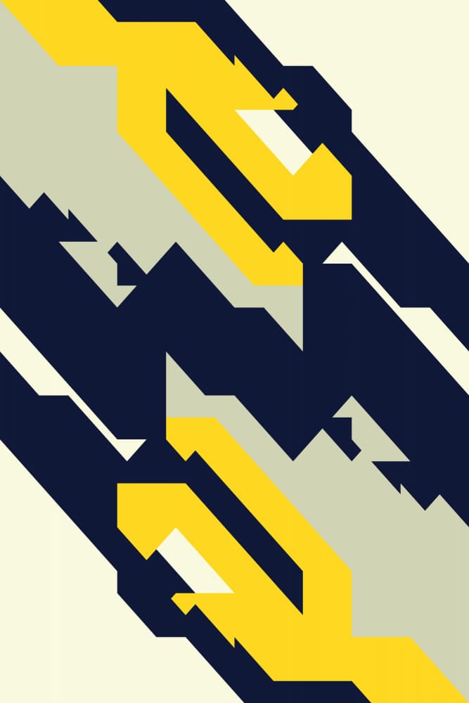 Dynamic Geometric Flow by Petr Strnad — canvas wall art
