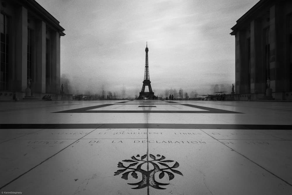 Trocadéro Eiffel Tower by Karim Eldeghedy — canvas wall art