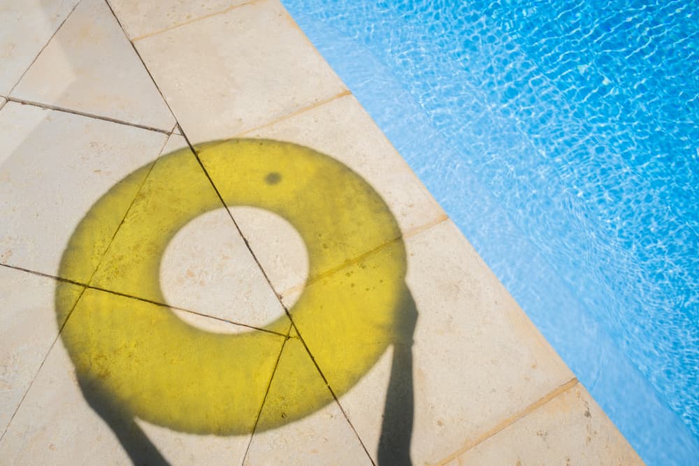 Summer Poolside Shadow Play by Gloria Salgado Gispert — canvas wall art