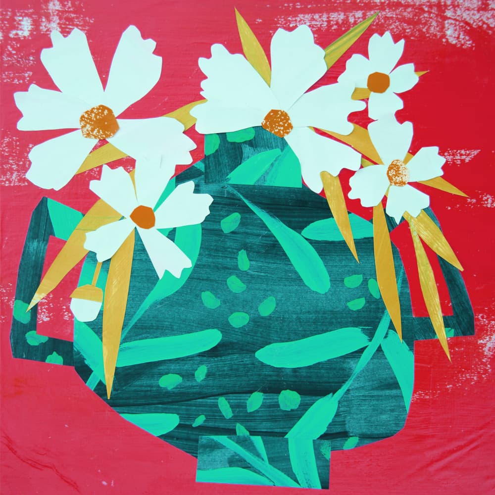 Vibrant Floral Still Life by Shelley Hampe — canvas wall art