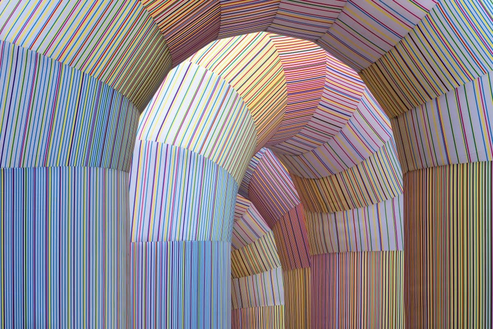 Colorful Striped Passage by Wayne Pearson — canvas wall art