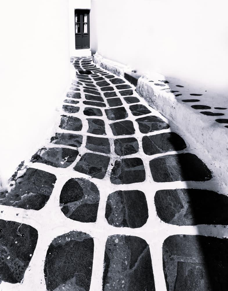 Cycladic Stone Path by Jasmine Zhang — canvas wall art