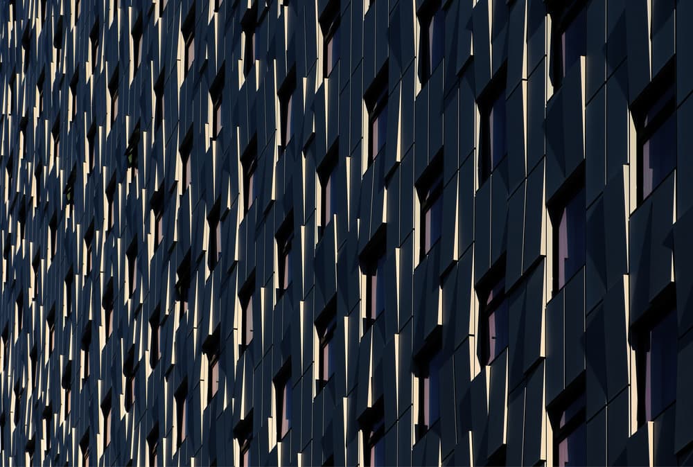 Geometric Facade Shadows by Hans-Wolfgang Hawerkamp — canvas wall art