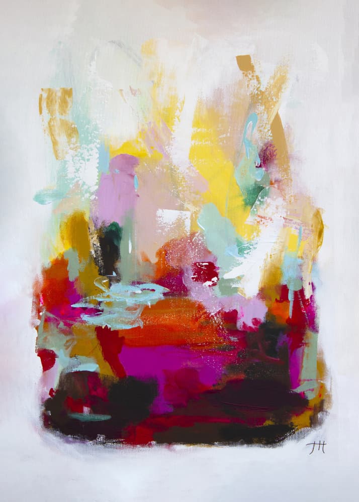 Vibrant Abstract Hues by Tove Höglund — canvas wall art