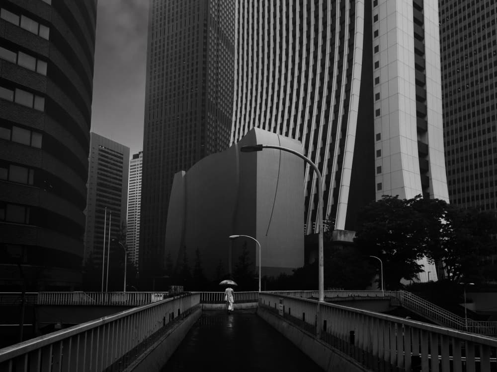 Solitary City Rain by Yasuhiro Takachi — canvas wall art