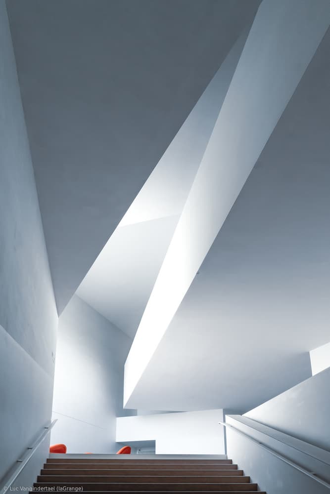 Geometric Light Architecture by Luc Vangindertael (laGrange) — canvas wall art