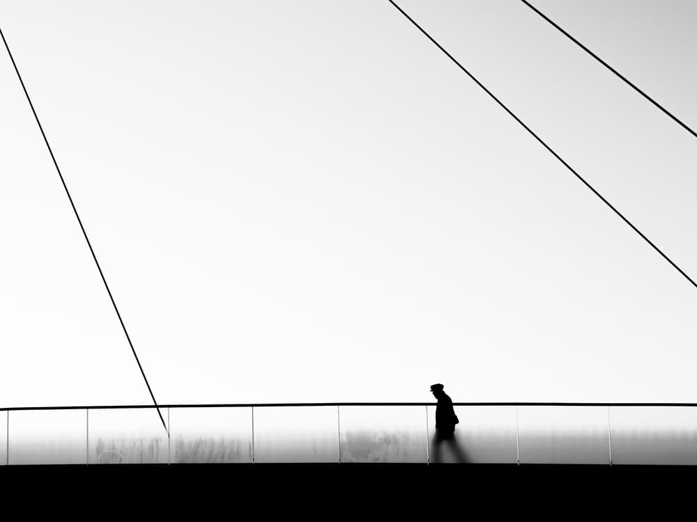 Solitary Walk Bridge by Marius Surleac — canvas wall art