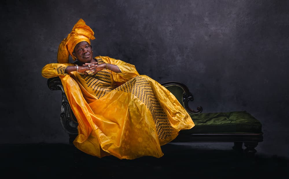 Regal African Woman by Joan Gil Raga — canvas wall art