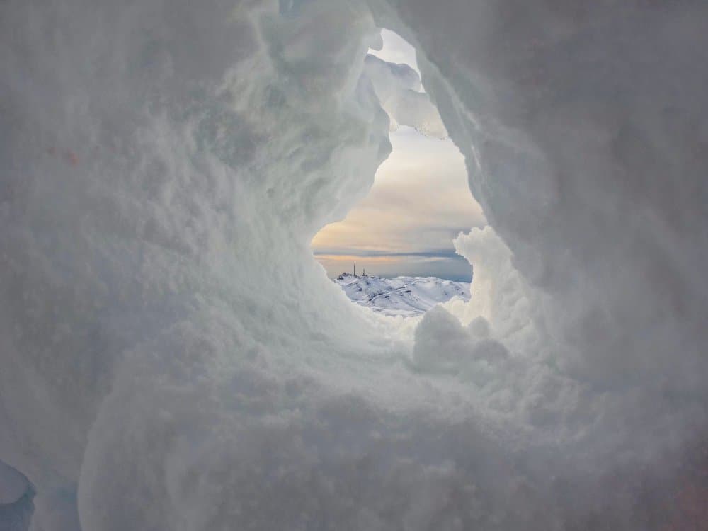 Ice Cave View by RABIA BASHA ARTIST — canvas wall art