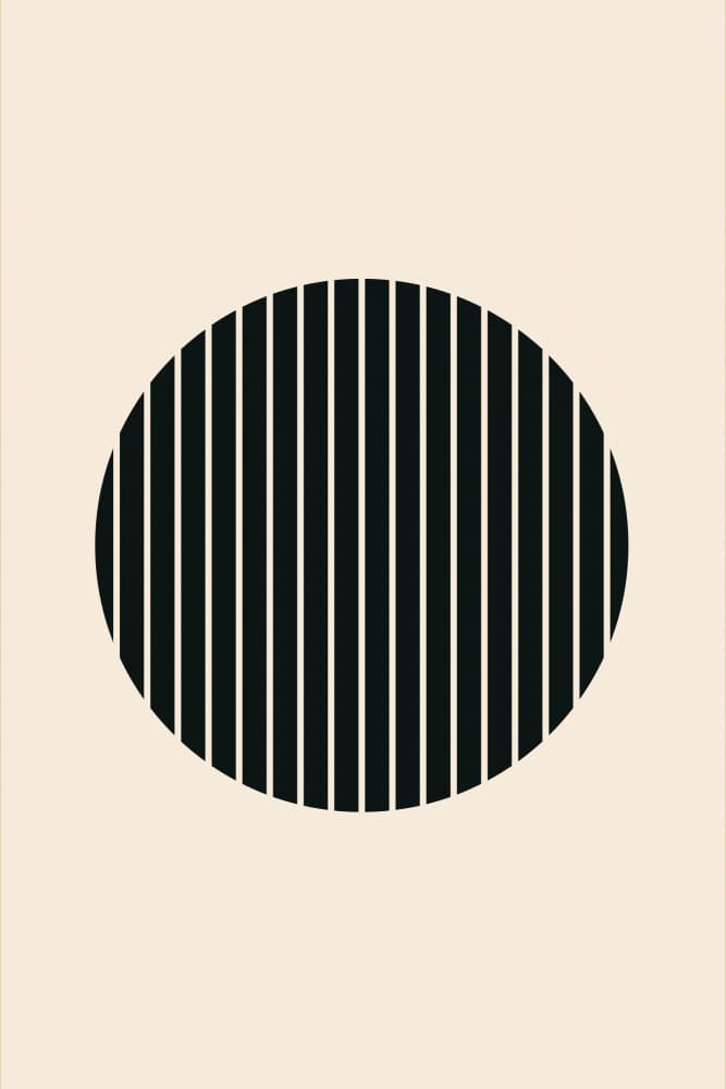Bold Striped Oval by jay stanley — canvas wall art