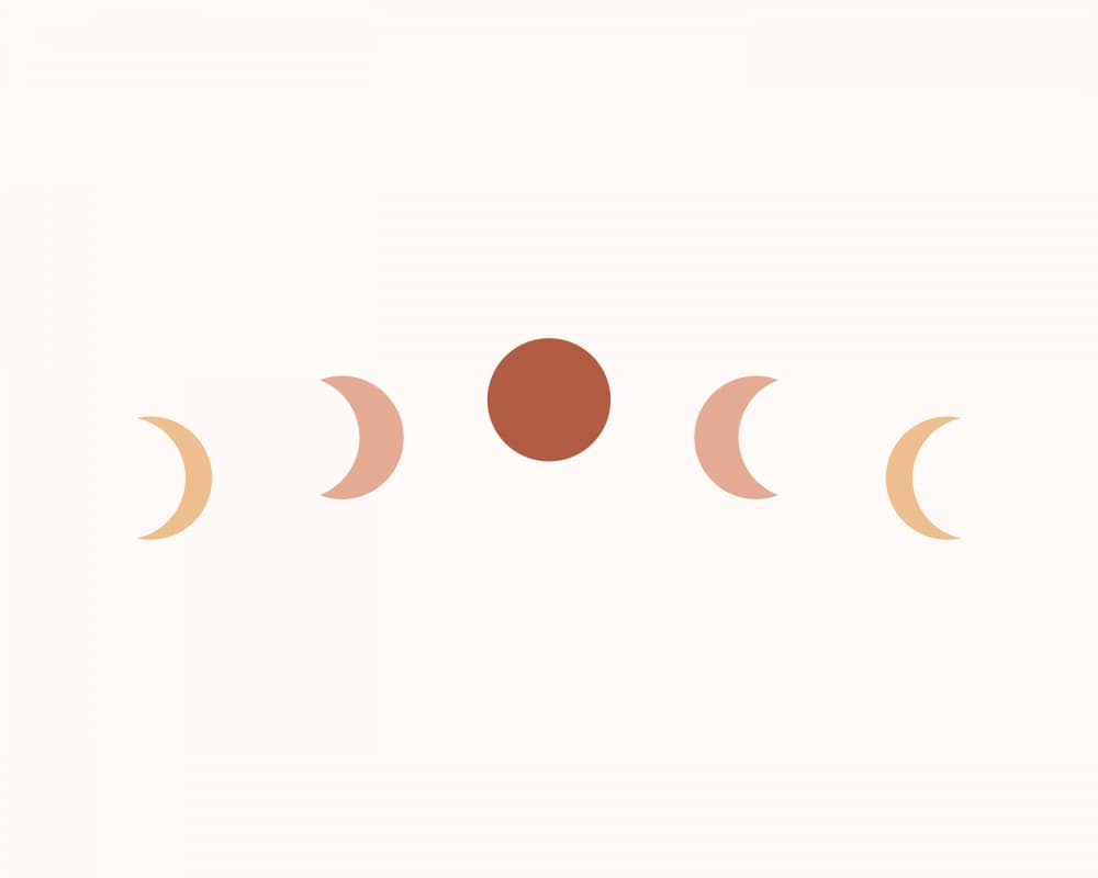 Celestial Moon Phases by KsanaKalpa — canvas wall art