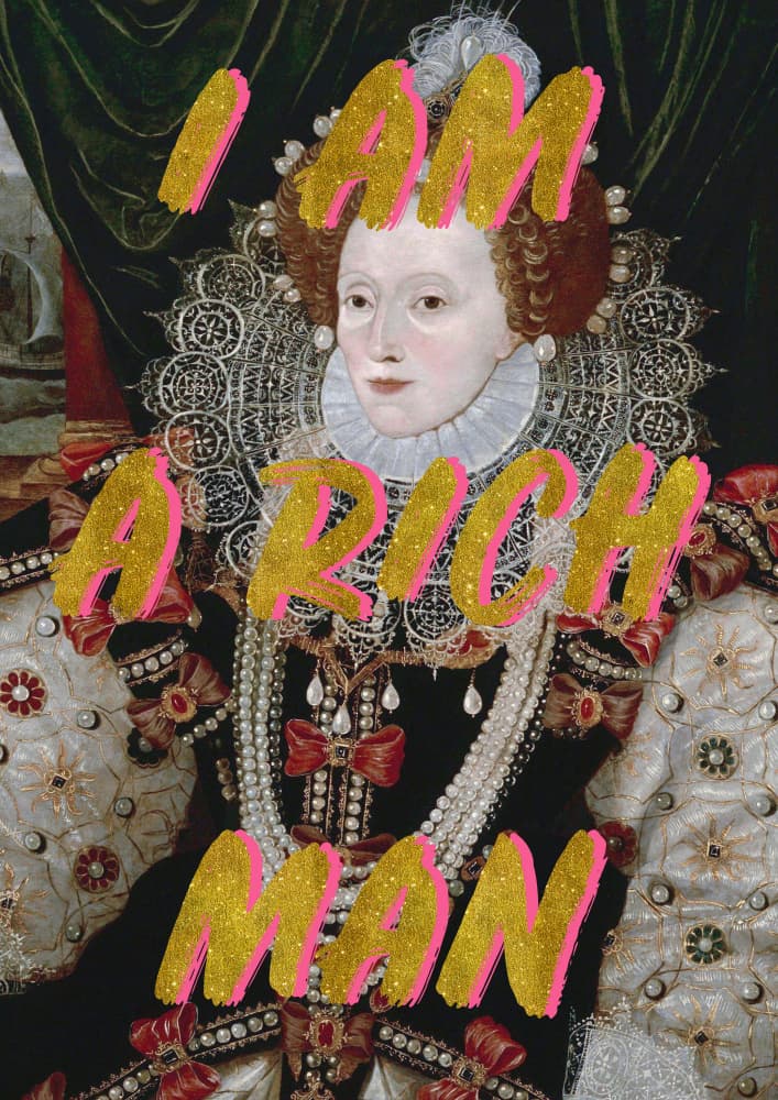 Queen Elizabeth Rich Man by Talitha McQueen — canvas wall art
