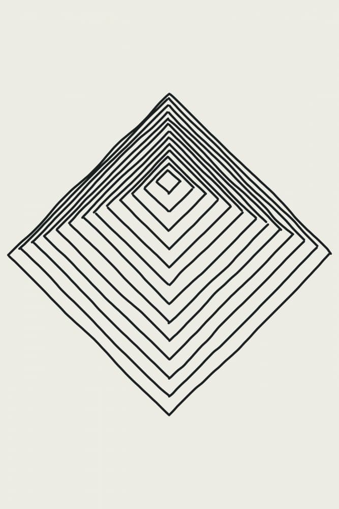 Geometric Lines Illusion by jay stanley — canvas wall art