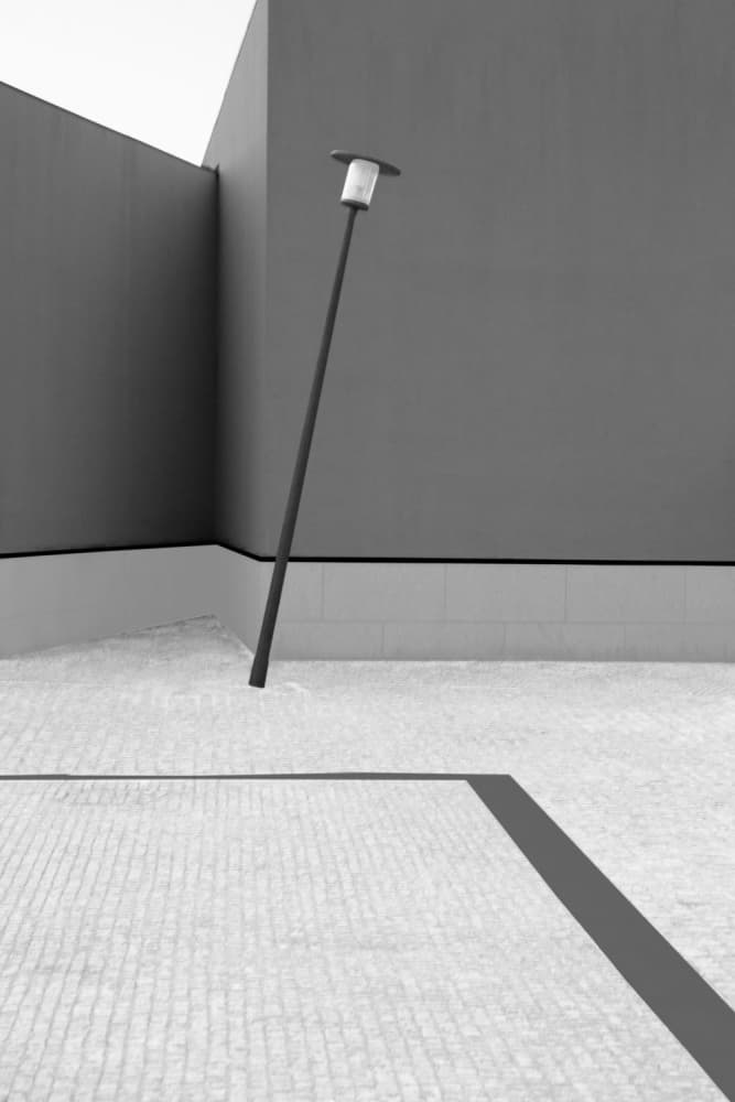 Leaning Street Lamp by Olavo Azevedo — canvas wall art