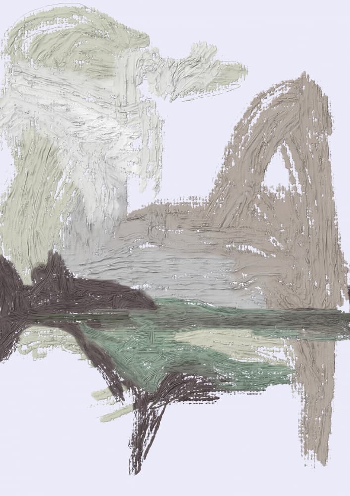 Muted Mountain Reflection