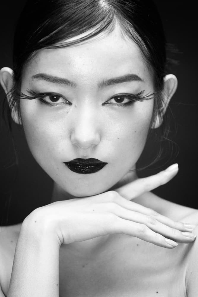 Dramatic Beauty Portrait by Hiro Fukuda — canvas wall art