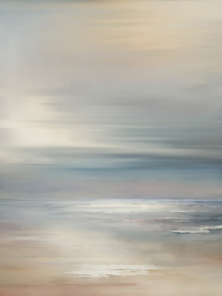 Misty Ocean Horizon by Alpenglow Workshop — canvas wall art