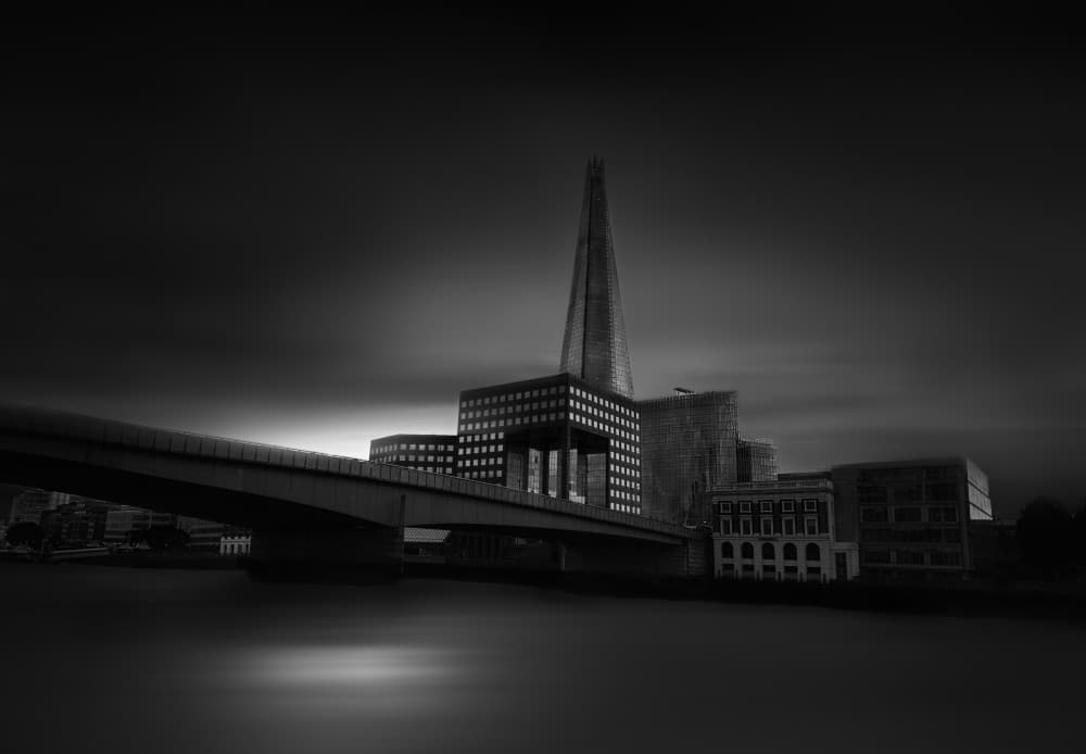 London Shard Cityscape by Yanny Liu — canvas wall art