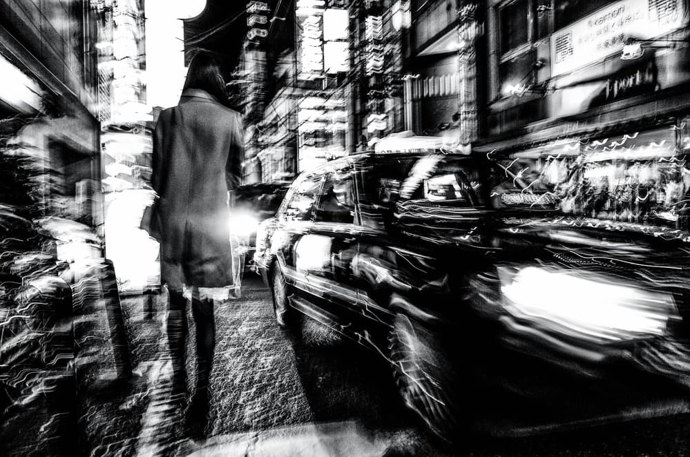 Urban Night Motion by Masahiro Miyagi — canvas wall art
