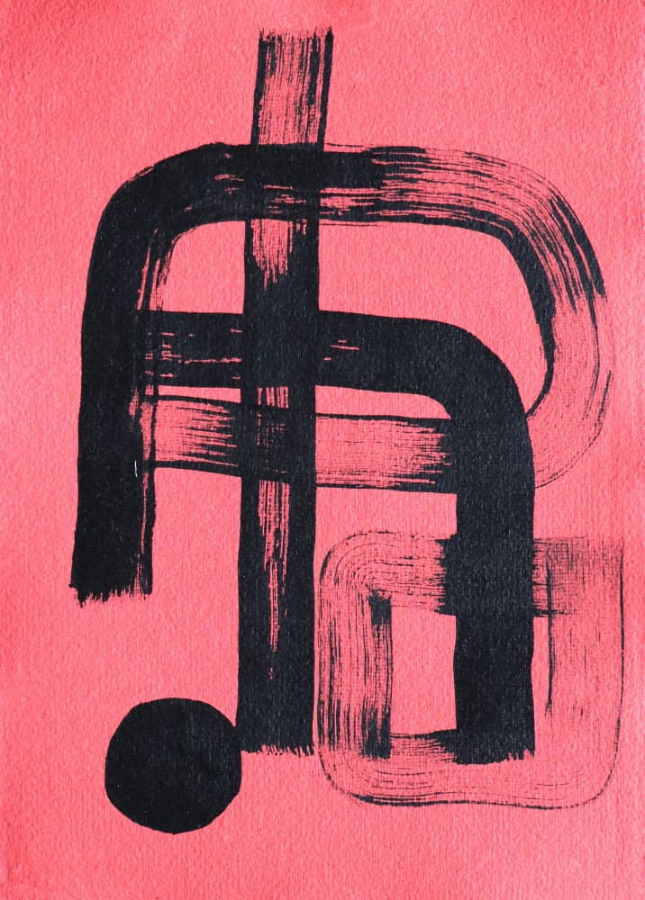 Bold Abstract Strokes by Santhosh ch — canvas wall art