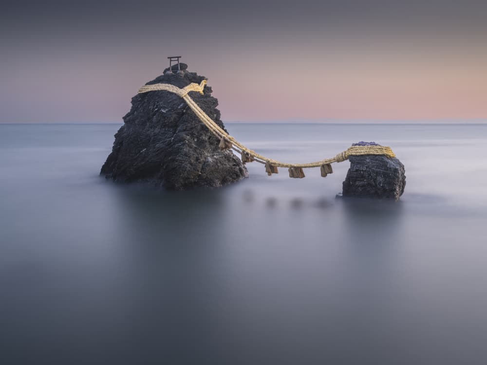 Serene Japanese Seascape by Robert Bolton — canvas wall art