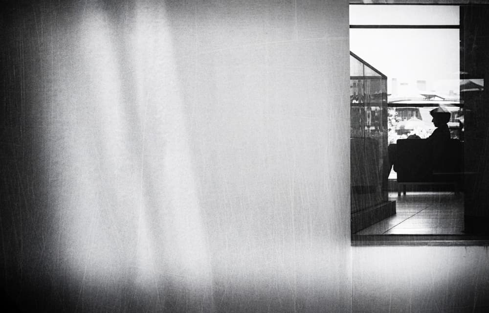 City Window Silhouette by Laura Mexia — canvas wall art