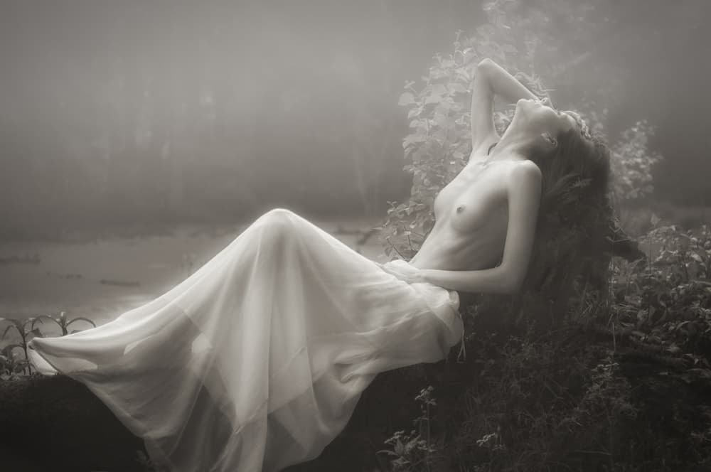 Graceful Ethereal Nude by Boris Belokonov — canvas wall art