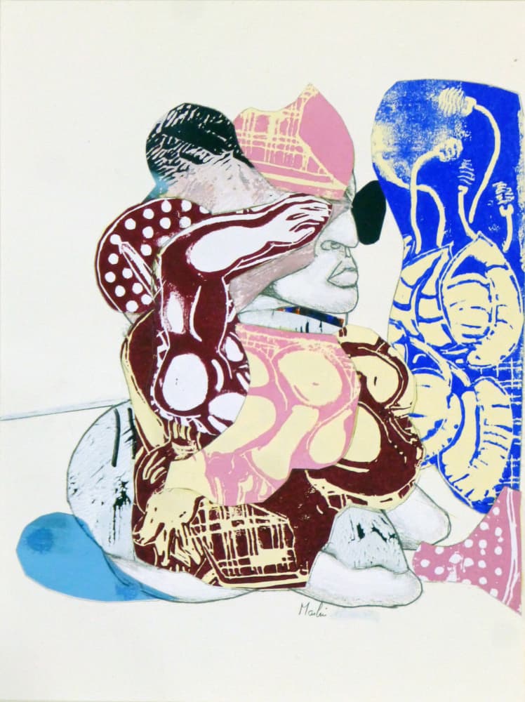 Colorful Abstract Figure by Pascal Marlin — canvas wall art