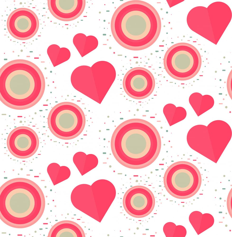 Sweet Hearts Pattern by Marika Barsrsind — canvas wall art