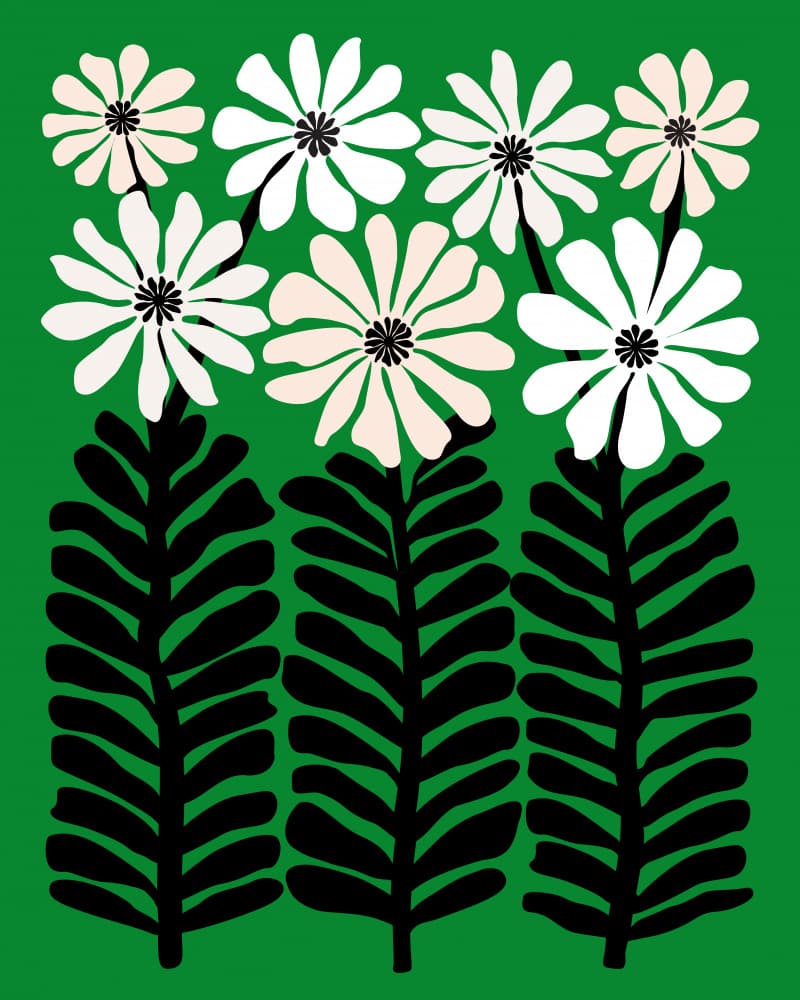 80 Floral 4 by Kristian Gallagher — canvas wall art