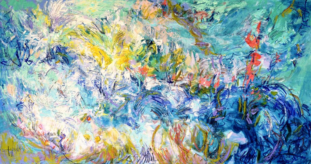 Impressionist Colorful Abstract by Dorothy Fagan — canvas wall art