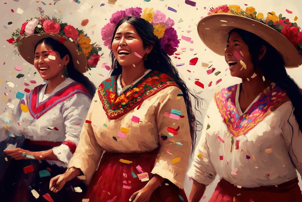 Joyful Celebration by Treechild — canvas wall art
