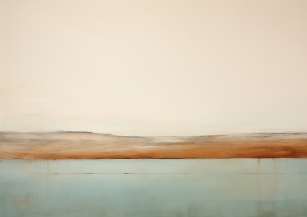 Calm Abstract Horizon by SHANDU — canvas wall art