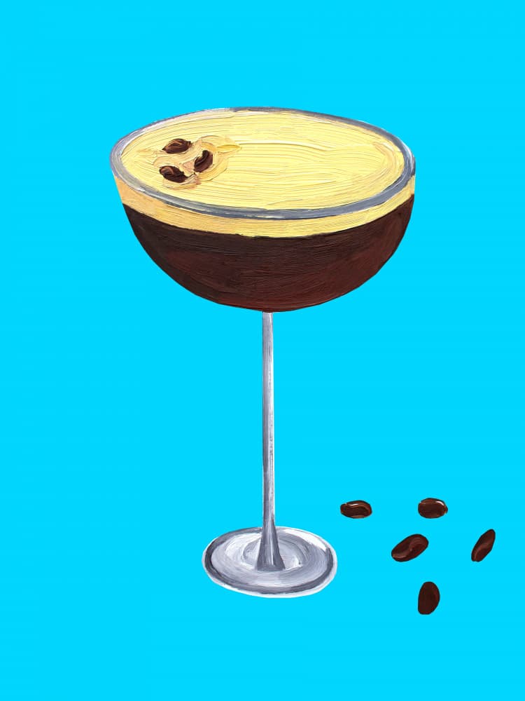Classic Espresso Martini by Alice Straker — canvas wall art