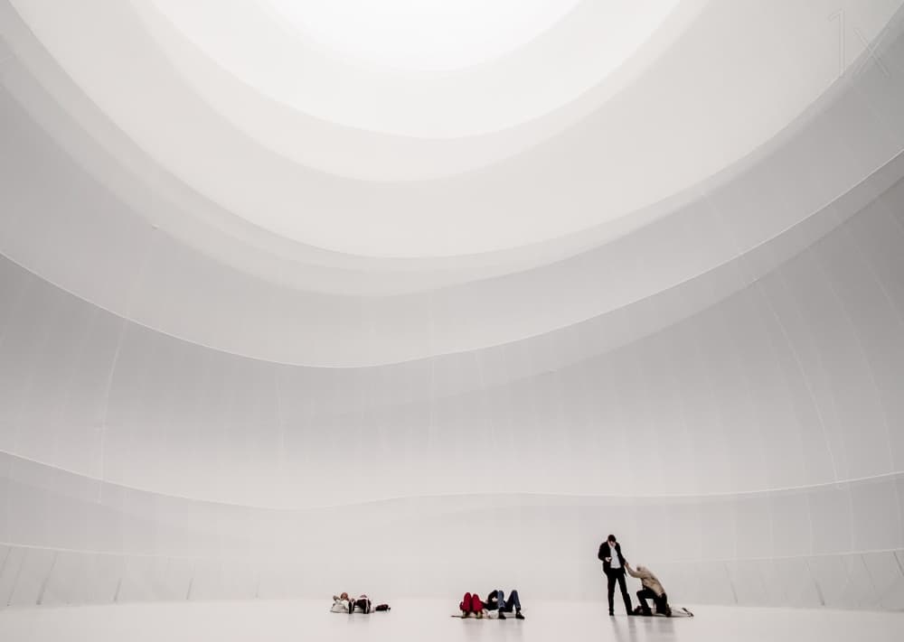 People in White Abstract Space by Holger Schmidtke — canvas wall art