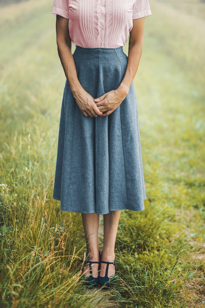 Woman on Country Path by Ildiko Neer — canvas wall art